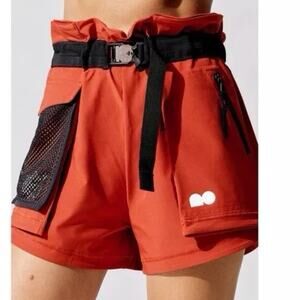 NWOT NIKE Naomi Osaka HR Utility Tennis Shorts Cinnabar Red Women's Size Large